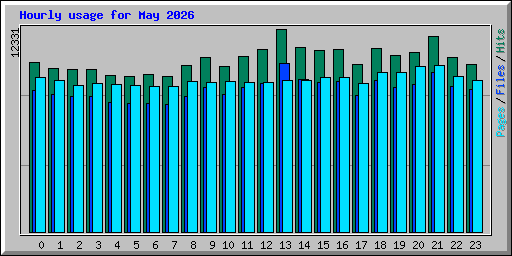 Hourly usage for May 2026
